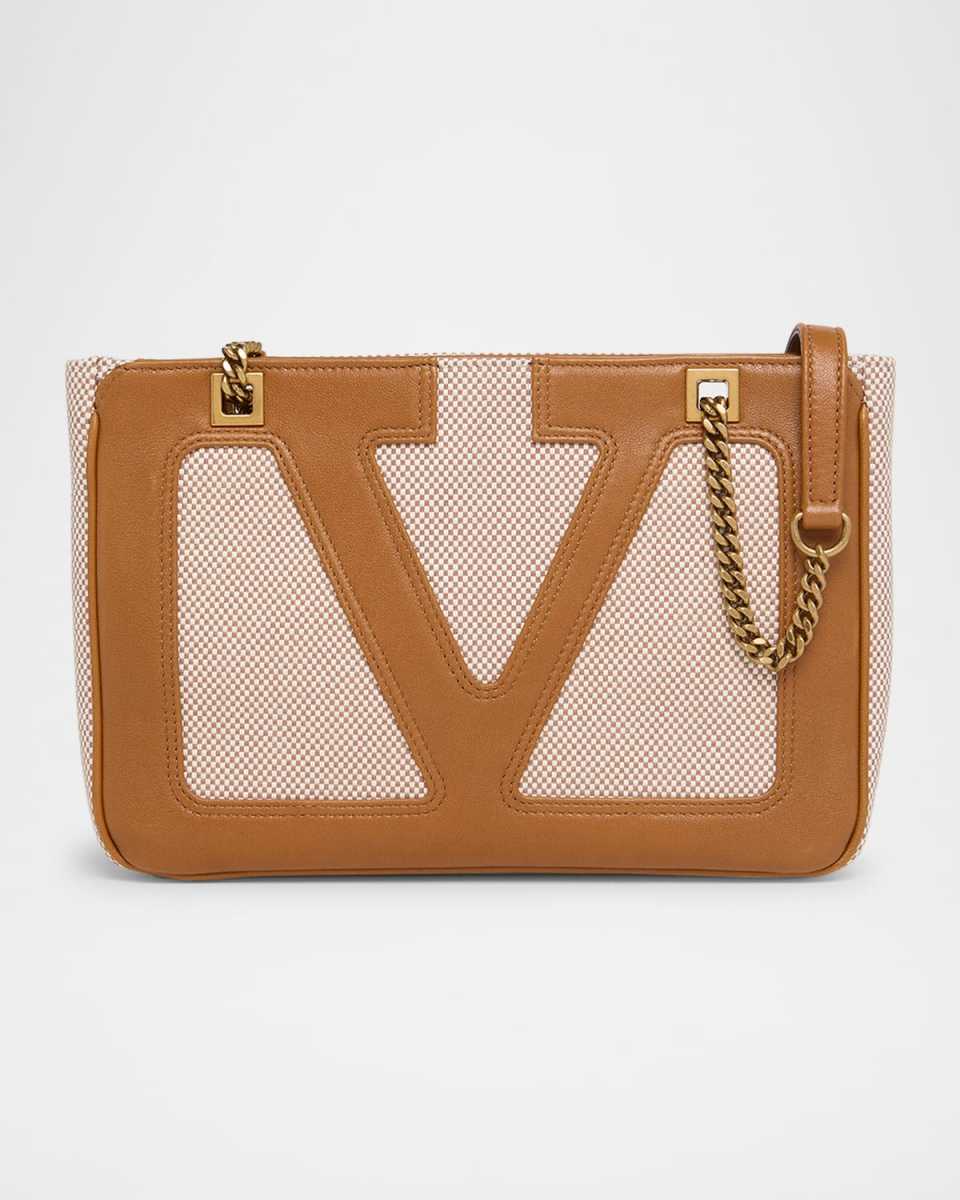 Viva Superstar Small VLOGO Canvas Tote Bag